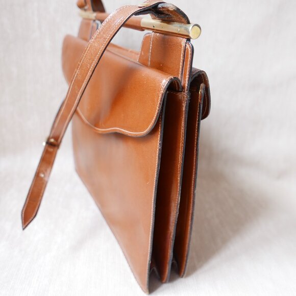 Vintage Leather Handbag Made in Florence Italy - Picture 5 of 10